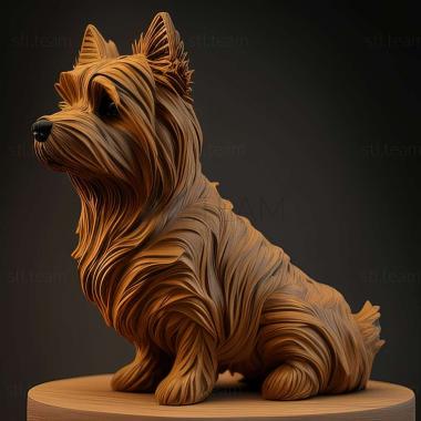 3D model Australian Silky Terrier dog (STL)